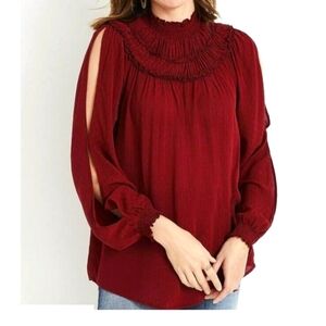 Maurice's Elegant Burgundy Women's Top
